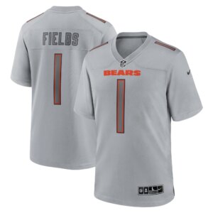 Justin Fields Chicago Bears Atmosphere Fashion Game Jersey - Gray