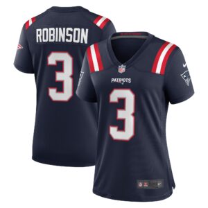 James Robinson New England Patriots  Women's  Women's All Player Jersey - Navy