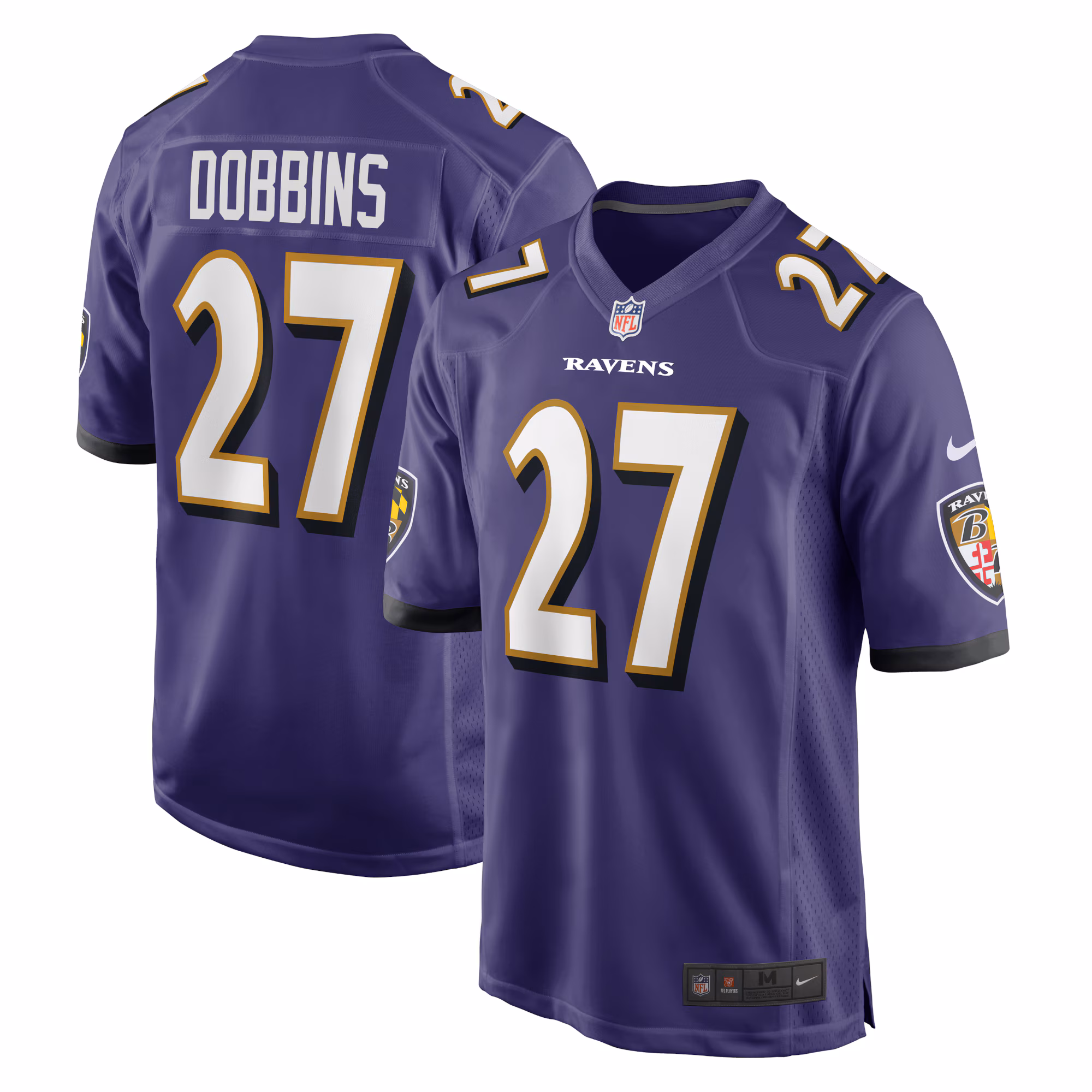 J.K. Dobbins Baltimore Ravens Game Team Jersey - Purple