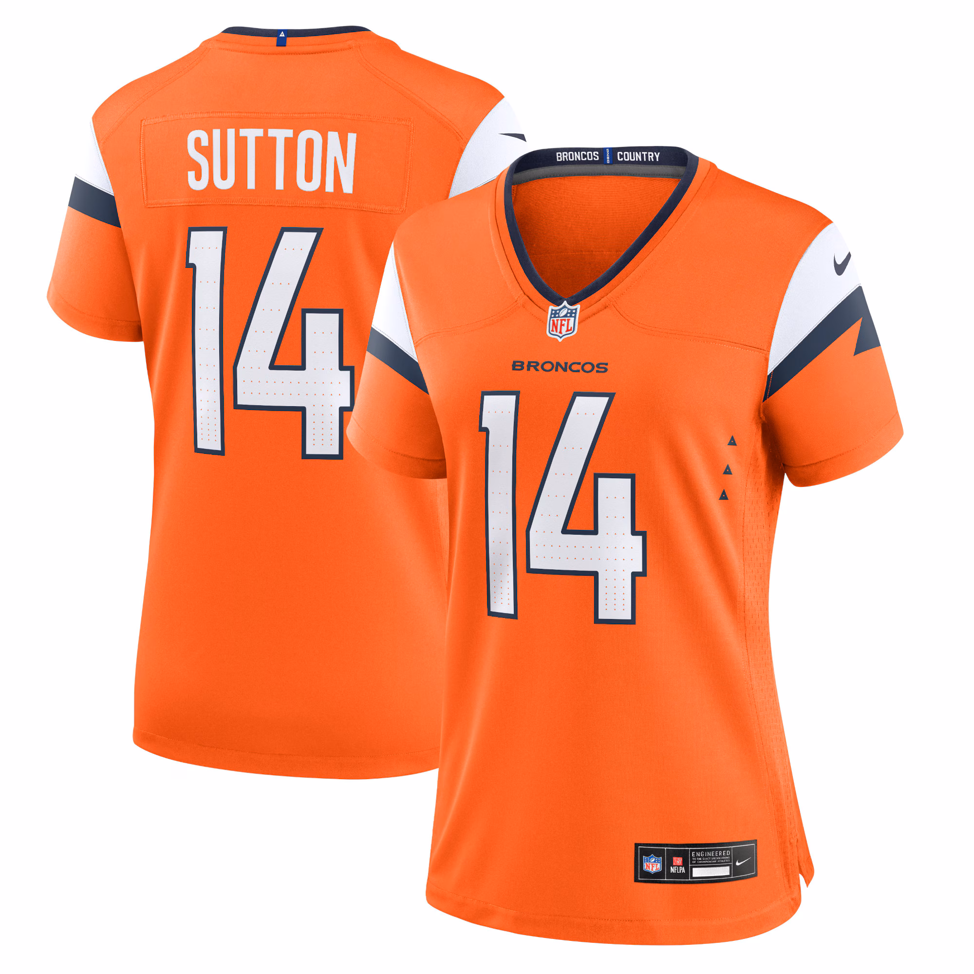 Courtland Sutton Denver Broncos Women's Mile High Collection Game Jersey - Orange