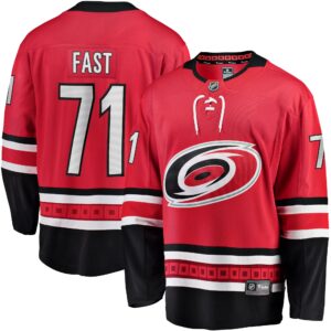 Jesper Fast Carolina Hurricanes Home Breakaway Jersey - Red