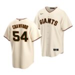 Men's San Francisco Giants #54 Reggie Crawford 2022 Draft Jersey Cream Home