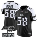 Matt Milano #58 Buffalo Bills BUF 'Gothic Cold Front Edition' Vapor Limited Jersey V2 - All Stitched