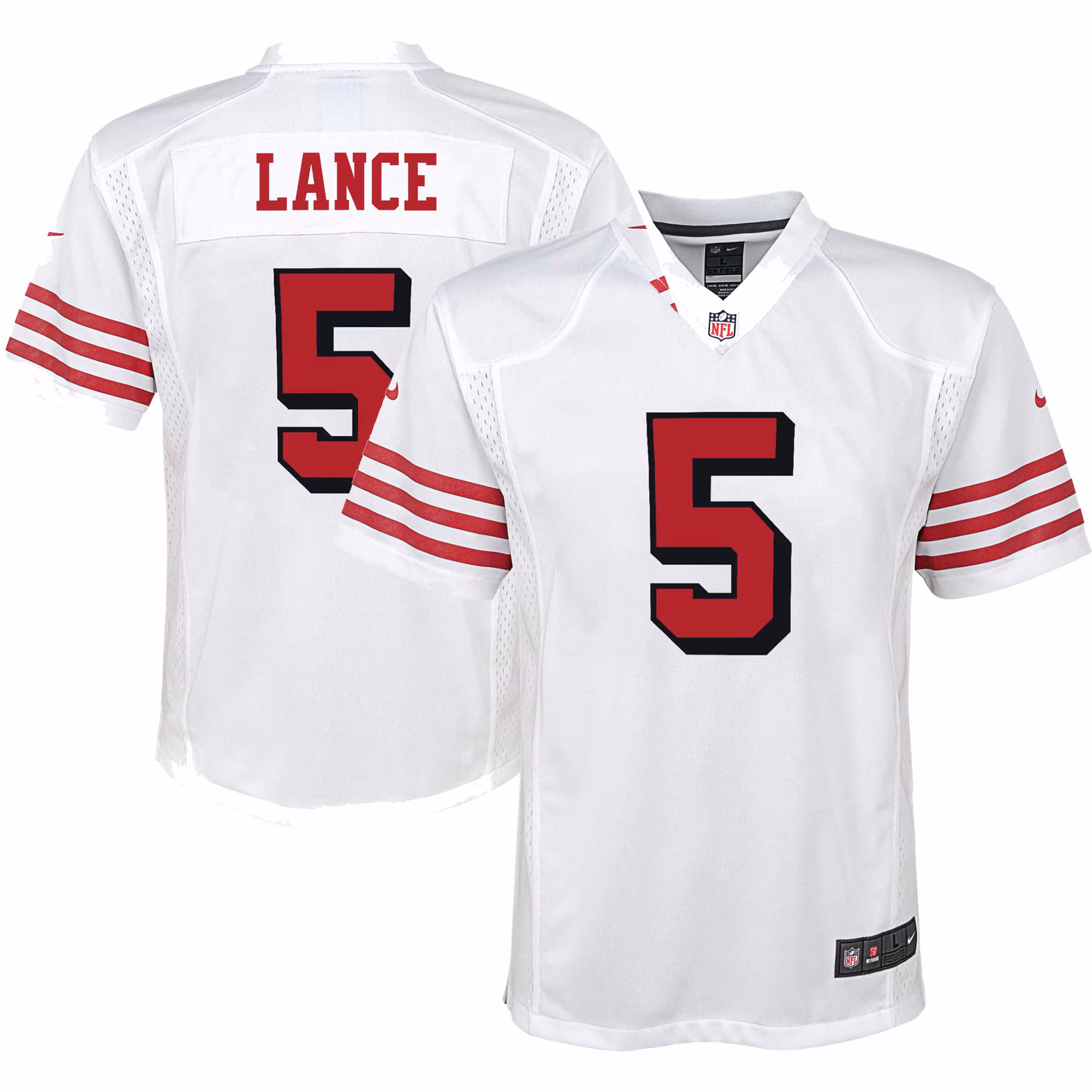 Trey Lance San Francisco 49ers Youth Game Jersey - White
