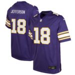 Justin Jefferson Minnesota Vikings  Youth Classic Player Game Jersey - Purple