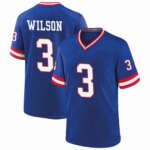 Men's New York Giants #3 Russell Wilson Royal Alternate 2025  Game Jersey