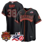 Robbie Ray #38 San Francisco Giants 250th Patch Alternate Replica Jersey - Black