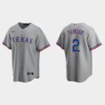 Men's Texas Rangers #2 Marcus Semien Gray Road Jersey