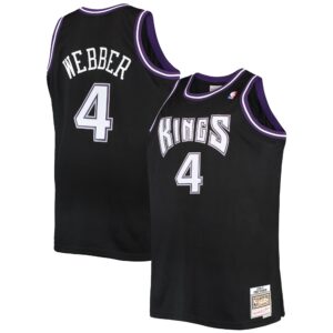 Chris Webber Sacramento Kings Mitchell & Ness Big & Tall 2000-01 Hardwood Classics Swingman Jersey - Black