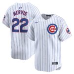 Men's Chicago Cubs #22 Matt Mervis  White Home Limited Player Jersey