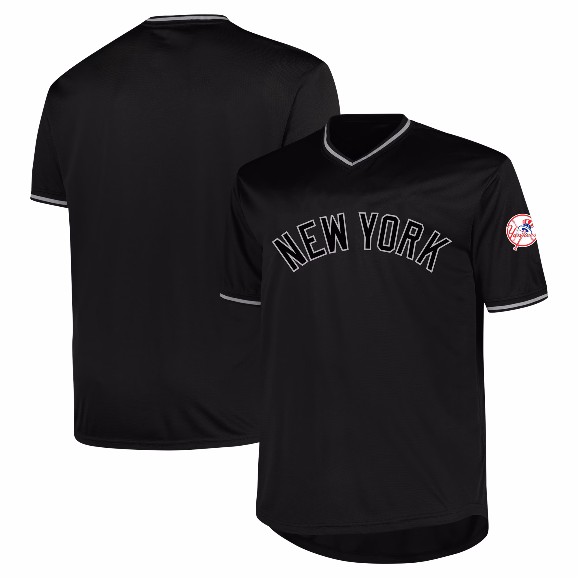 New York Yankees Profile Black Big & Tall Pop Fashion Jersey