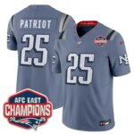 Patriot #25 New England Patriots NE 2025 "Rivalries" AFC East Champions Vapor Limited Jersey - All Stitched