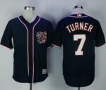 Washington Nationals #7 Trea Turner Navy Blue New Cool Base Stitched Jersey