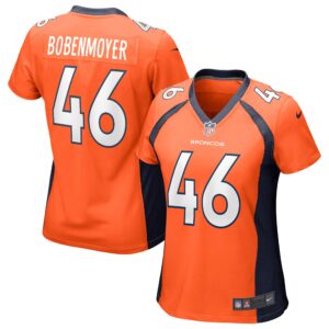 Jacob Bobenmoyer Denver Broncos  Women's Game Jersey - Orange