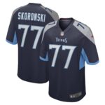 Peter Skoronski Tennessee Titans 2023 Draft First Round Pick Game Jersey - Navy