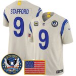 Matthew Stafford #9 Los Angeles Rams 2025 United States 250th Anniversary Patch Vapor Limited Jersey - All Stitched