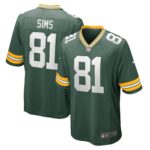 Ben Sims Green Bay Packers Team Game Jersey -  Green