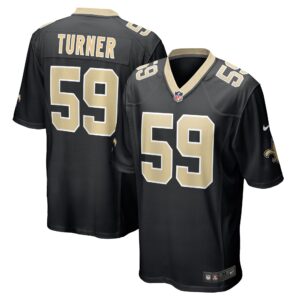 Trai Turner New Orleans Saints Team Game Jersey -  Black
