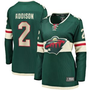 Calen Addison Minnesota Wild Women's Home Breakaway Player Jersey - Green