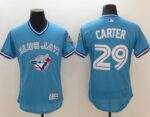 Toronto Blue Jays #29 Joe Carter Light Blue Flexbase Collection Cooperstown Stitched Jersey