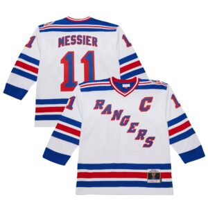 New York Rangers Mark Messier #11 White 1993-94 Power Play Jersey