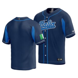 Italy 2023 World Baseball Classic Navy Men's Jersey