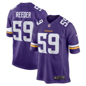 Troy Reeder Minnesota Vikings  Game Jersey - Purple