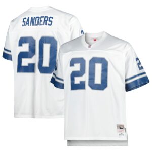 Barry Sanders Detroit Lions  Big & Tall 1996 Retired Player Replica Jersey - White