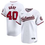 Men's Washington Nationals Josiah Gray  White Home Limited Player Jersey