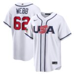 Logan Webb #62 USA Baseball 2026 World Baseball Classic Home Stadium Jersey - White