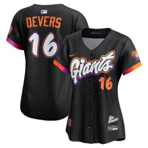 Women's San Francisco Giants Rafael Devers #16 Black City Connect Limited Player Jersey