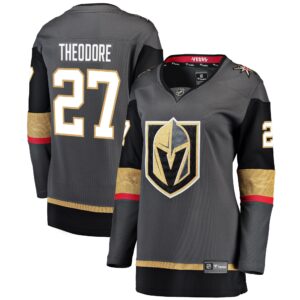 Shea Theodore Vegas Golden Knights Women's Alternate Breakaway Player Jersey - Gray