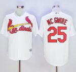 St. Louis Cardinals #25 Mark McGwire White New Cool Base Stitched Jersey
