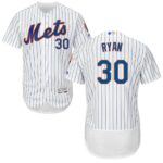 New York Mets #30 Nolan Ryan WhiteBlue Strip Flexbase Collection Stitched Jersey