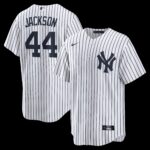 New York Yankees Reggie Jackson #44 White Home Retired Player Replica Jersey