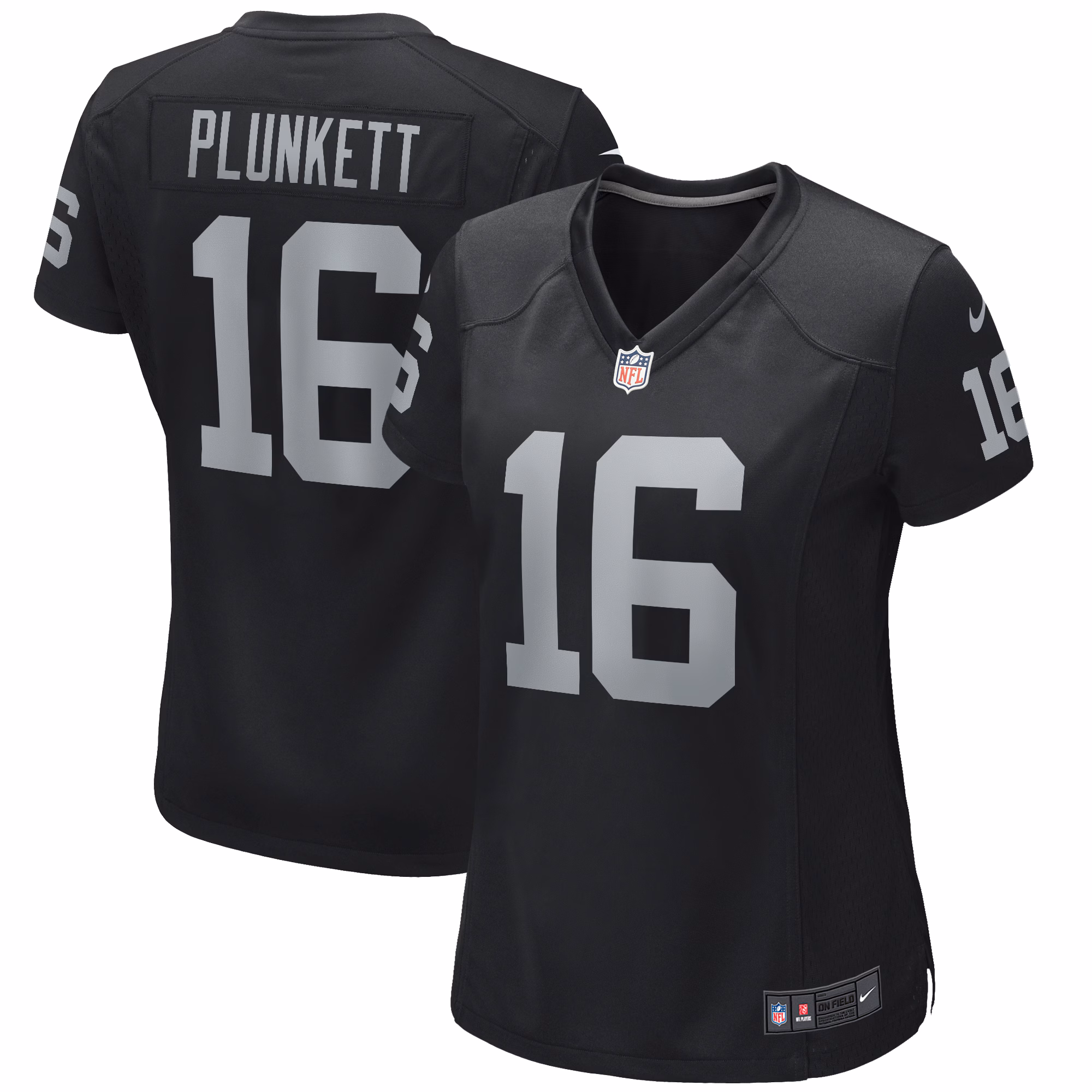 Jim Plunkett Las Vegas Raiders Women's Game Retired Player Jersey - Black