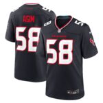 McTelvin Agim Houston Texans Team Game Jersey -  Navy