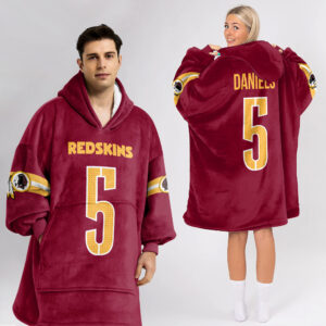 Adult 5 Washington Football Unisex Blanket Hoodie