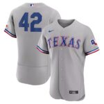 Men's Texas Rangers #42  2023 Jackie Robinson Day Gray Flex Base Jersey