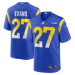 Tiyon Evans Los Angeles Rams  Home Game Jersey - Royal