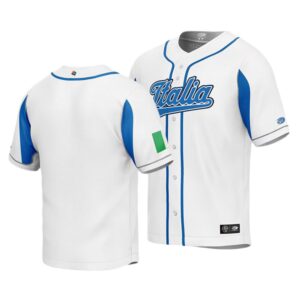 Italy 2023 World Baseball Classic White Men's Jersey