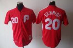 Mitchell And Ness Philadelphia Phillies #20 Mike Schmidt Red Stitched Jersey