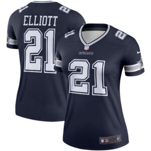 Ezekiel Elliott Dallas Cowboys  Women's Legend Player Jersey - Navy