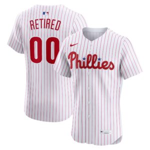 Philadelphia Phillies White  Home Elite Pick-A-Player Retired Roster Jersey