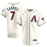 Men's Arizona Diamondbacks #7 Corbin Carroll  White Home Limited Player Jersey