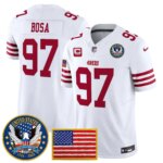 Nick Bosa #97 San Francisco 49ers United States 250th Anniversary Patch Vapor Limited Jersey - All Stitched
