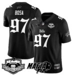 Joey Bosa #97 Buffalo Bills BUF Mafia Gothic Vapor Limited Jersey - Farewell Highmark Patch - All Stitched