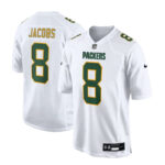 Green Bay Packers #8 Josh Jacobs White Fashion Game Jersey