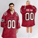 Adult Custom Blanket Hoodie Tampa Bay Inspired Color