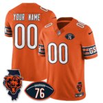 Chicago Bears CHI Honor Steve McMichael Custom Jersey - All Stitched